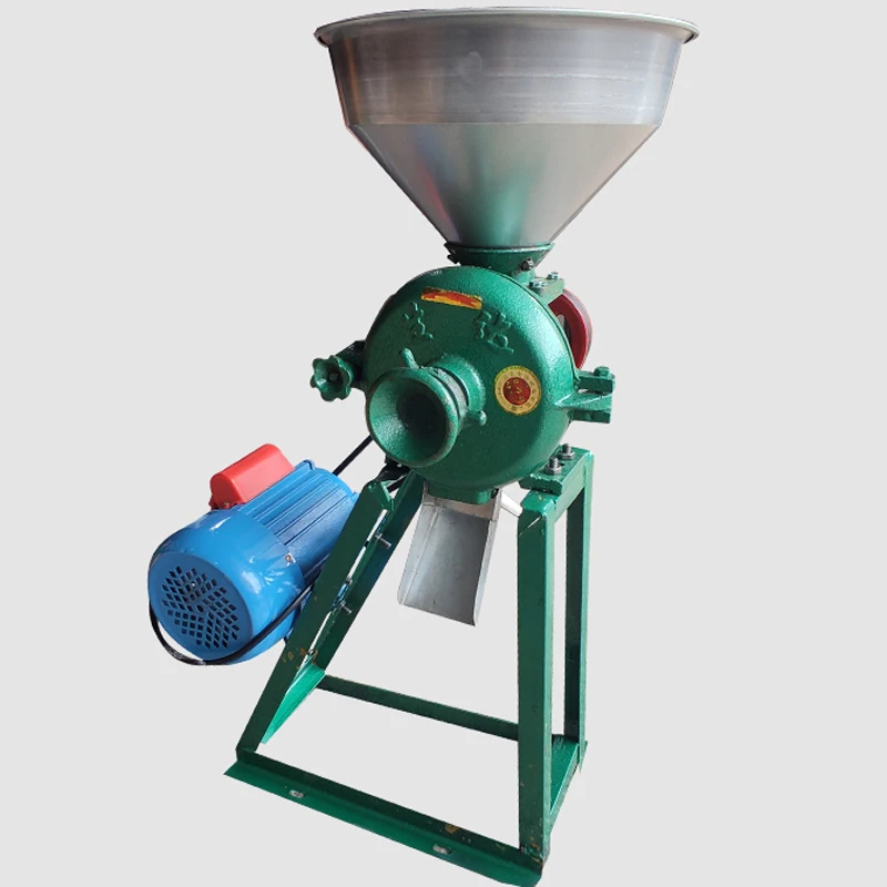 Commercial เครื่องบดข้าวโพดเม็ดข้าวสาลีเครื่องมิลลิ่ง Gilingan Tepung Pulverizer ซีเรียลธัญพืชบดและ Refining เครื่อง