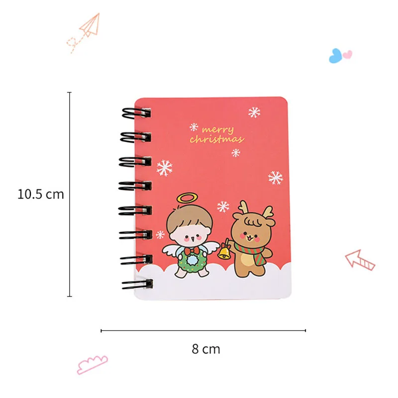 Caderno espiral bonito do Natal, Mini Notepad, A7