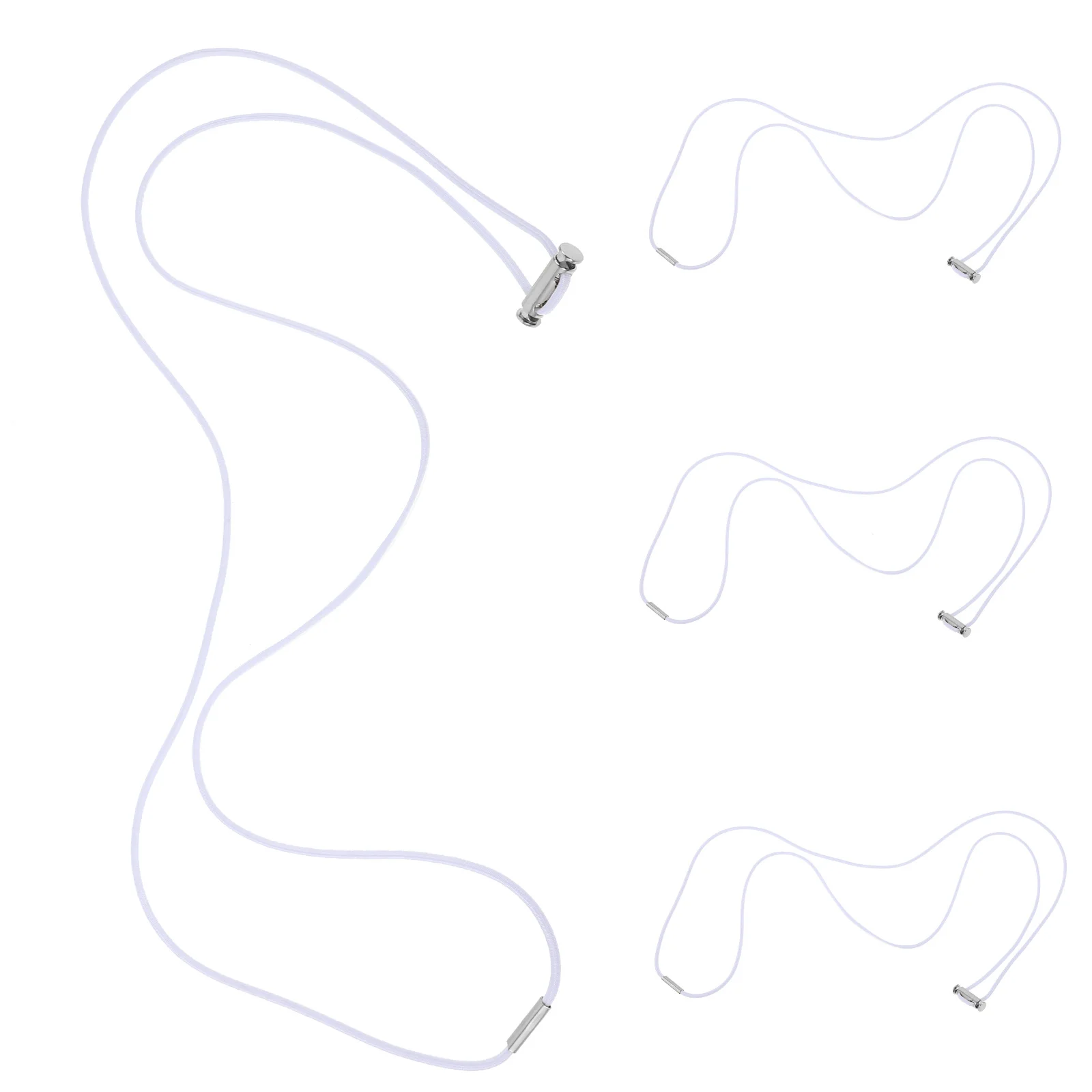 

4Pcs Garbage Bag Band Adjustable Elastic Trash Can Fixing Bands Secure Liner in Place Anti-Fall Household Organizer