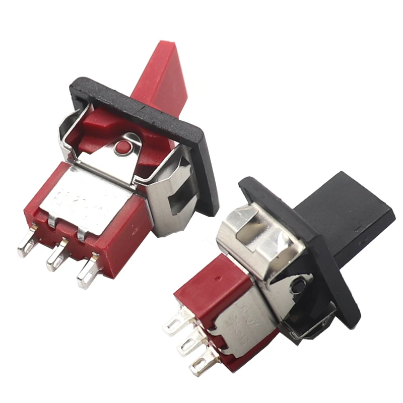 【3-1PCS】Mini Paddle Toggle Switch SPDT 2/3 Position Square Snap-in Panel Mount 5A125V 2A250V ON-ON ON-OFF-ON