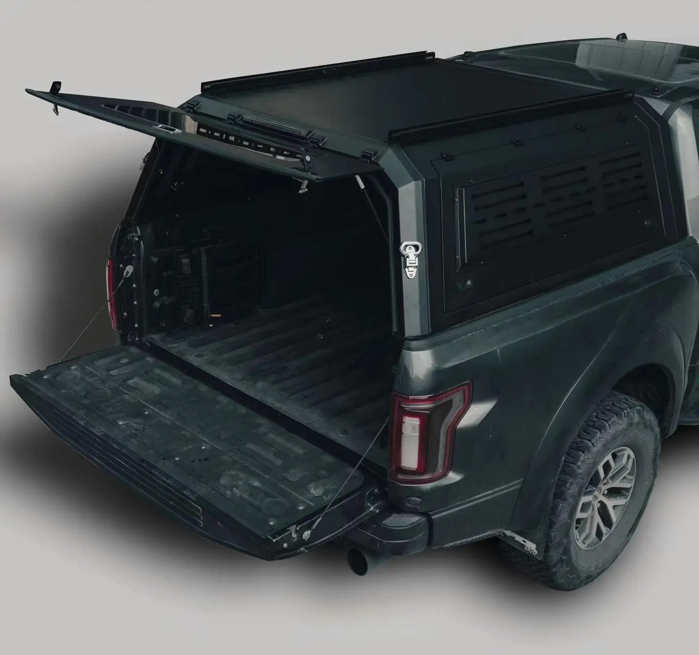 Manganese Steel Pickup Bed Cover Fo F150 For Raptor 5.5 Foot Cargo Box Heavy Duty Anti Impact Waterproof Protector