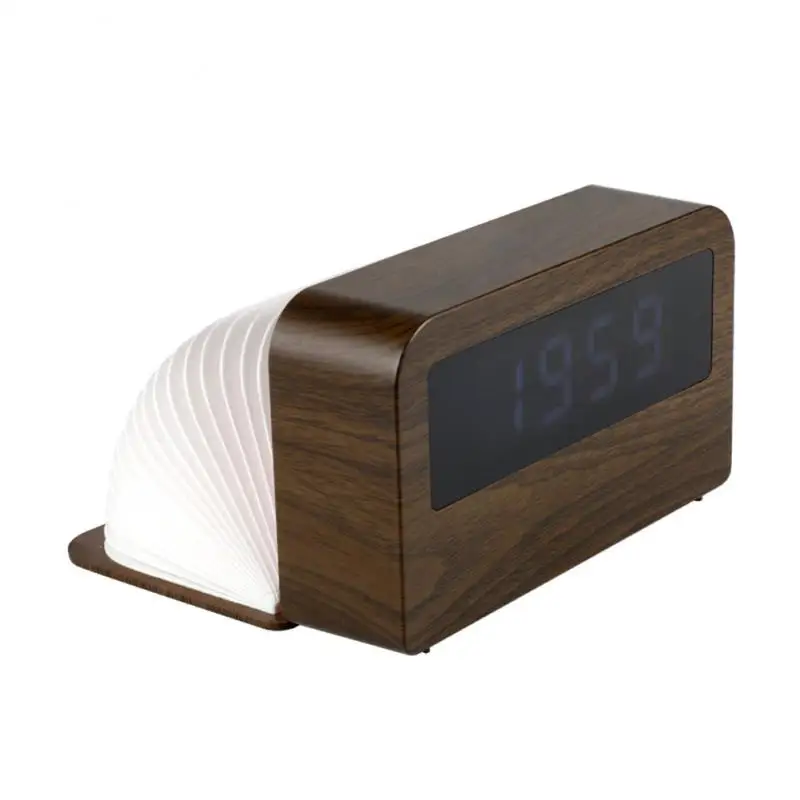 Hot Selling LED Digital Time Light Alarm Clock Home Night Light Colorful Gradient Desktop Small Clock