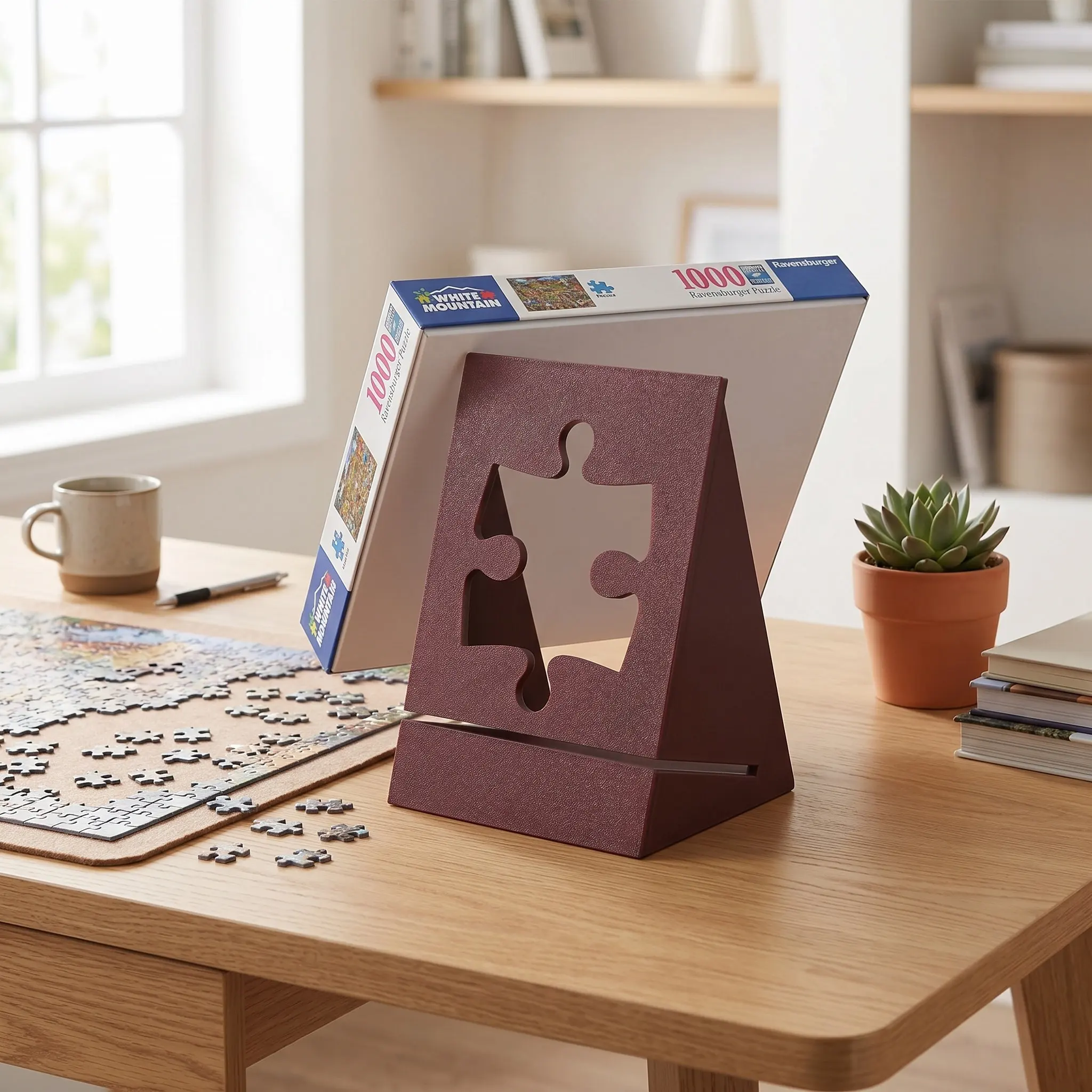 Puzzle Box Lid Display Stand Non-Slip Rack for Jigsaw Puzzle Accessories Poster Sign Holder for Adults Poster Sign Stand