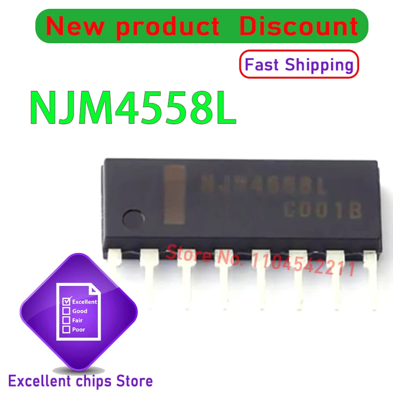 5Pcs 100% New NJM45…