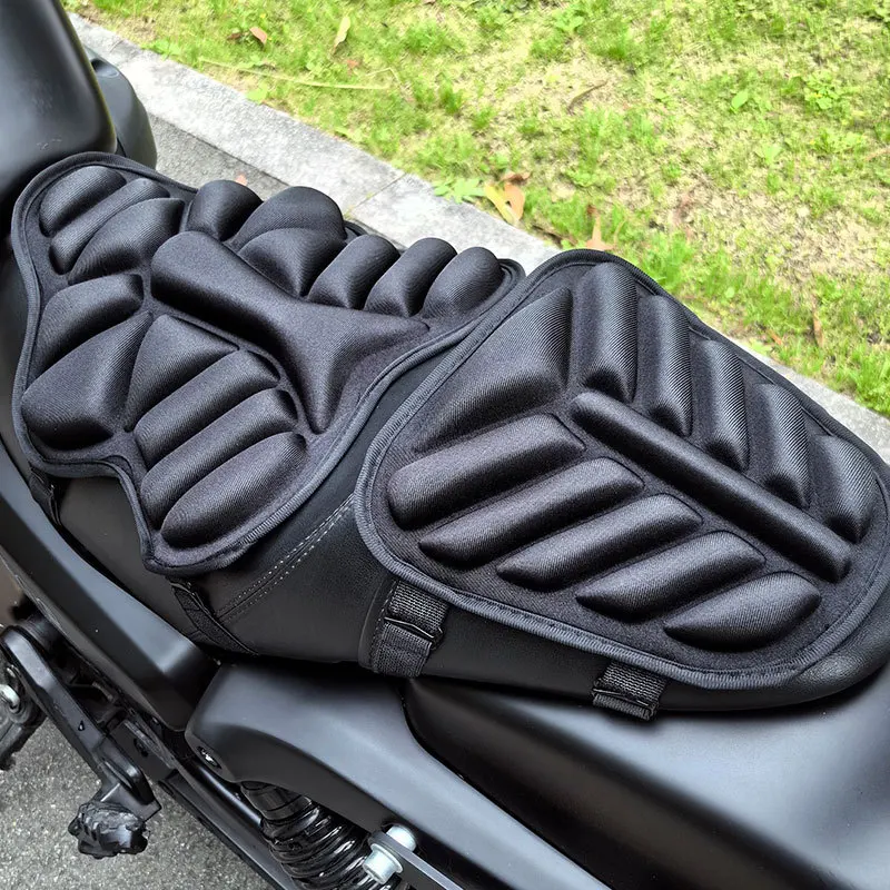 

Shock-absorbing Motorcycle Seat Cushion Non-inflatable 3D Seat Cover Pads Front Rear Universal Cushion Water-Resistant Pillow