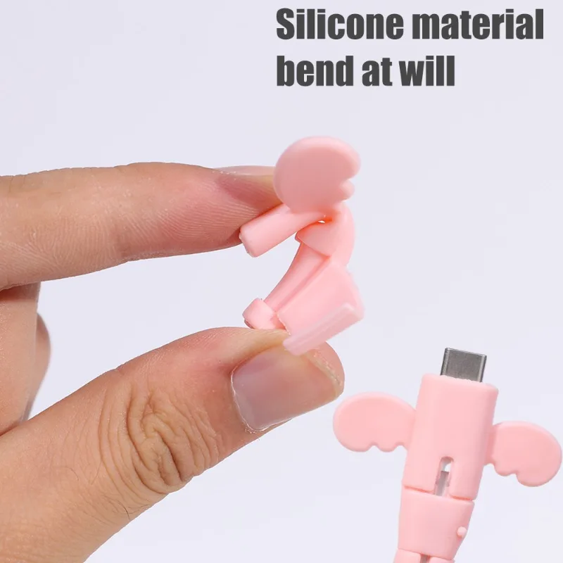 12/1Pcs Silicone Charger Cable Protector Cover for Iphone Samsung Xiaomi Phones Universal Charger Data Cable Anti-Break Winder