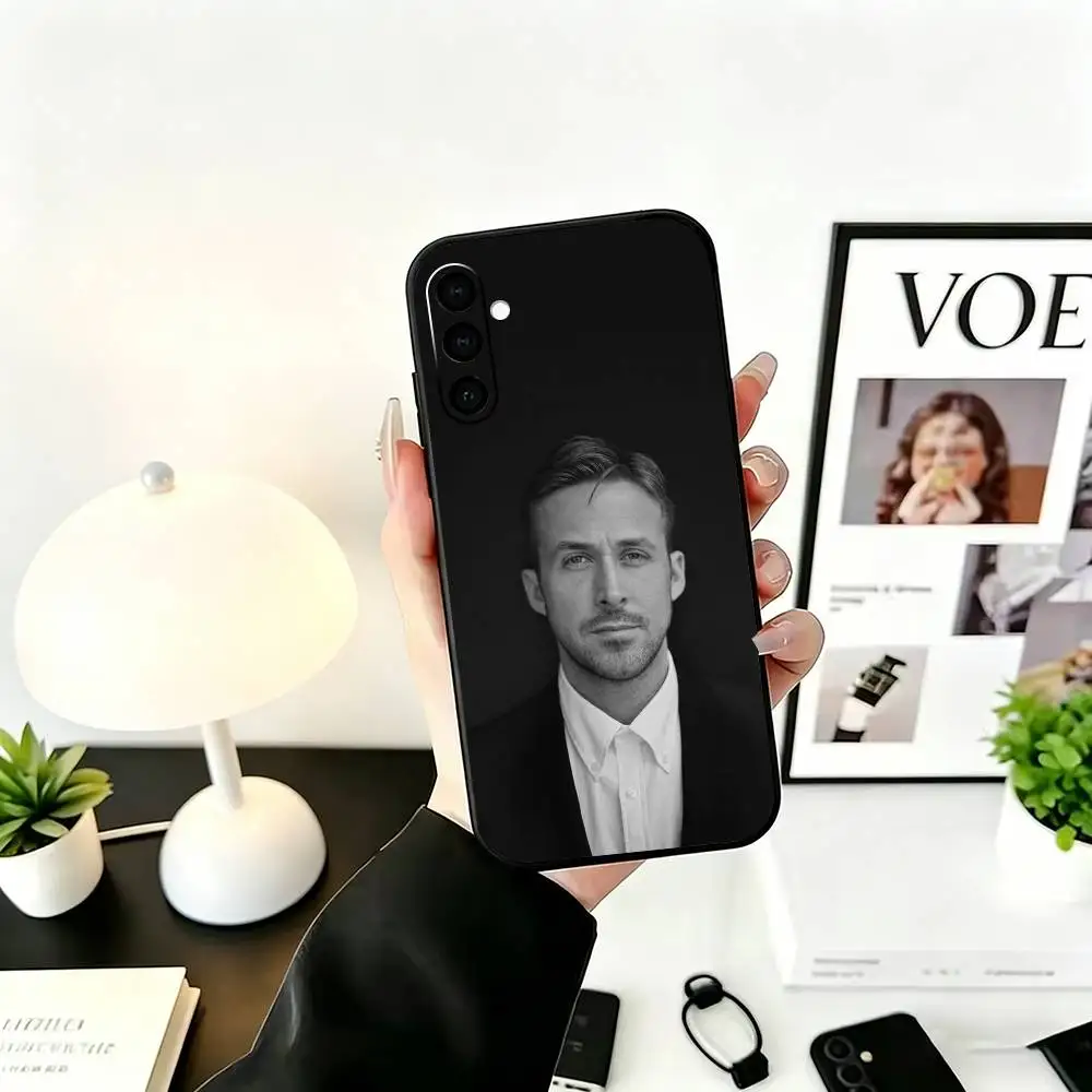 Funny Ryan Gosling Rapper-r Phone Case For Samsung Galaxy A73,A72,A71,A70,A53,A52,A51,Soft Silicone Black Cover