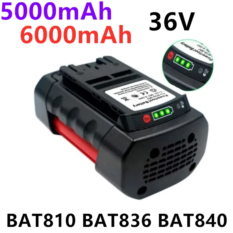 100% original Batterien Lithium-Ionen für BOSCH 6000mAh 36V Li-Ion Akku BAT810 BAT836 BAT840 GBH36V-LI Power Tools