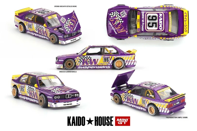 

PreSale Kaido House MINI GT M3 Kaido KW V1 Collection Miniature Diecast Metal Model Car