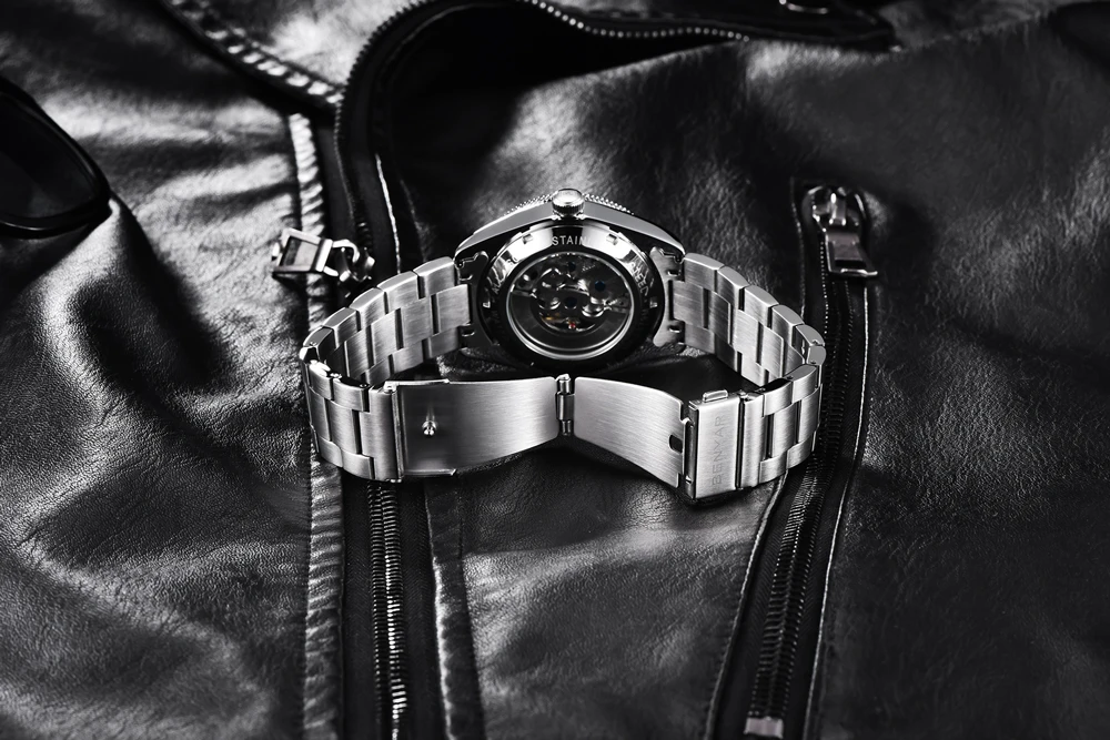 2026 Neue BENYAR Herren Luxus Automatikuhren Mechanische Business Wasserdichte Armbanduhr für Männer Sport Leuchtende Herren Armbanduhr – Detail 10