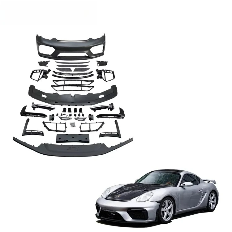 987 Cayman Boxster Upgrade GT4 Style Front Bumper Assembly PP Plastic Bodykit for Porsche 987.1 987.2 GT4 Body Kits