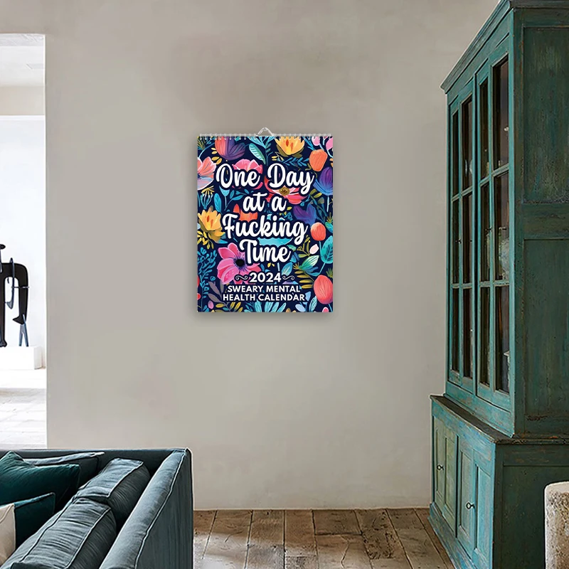 Mental Health Daily Calendar Wall Calendar 2024 Inspirational 2024 Novelty Planner Inspiring And Funny 2024 Daily Calendar