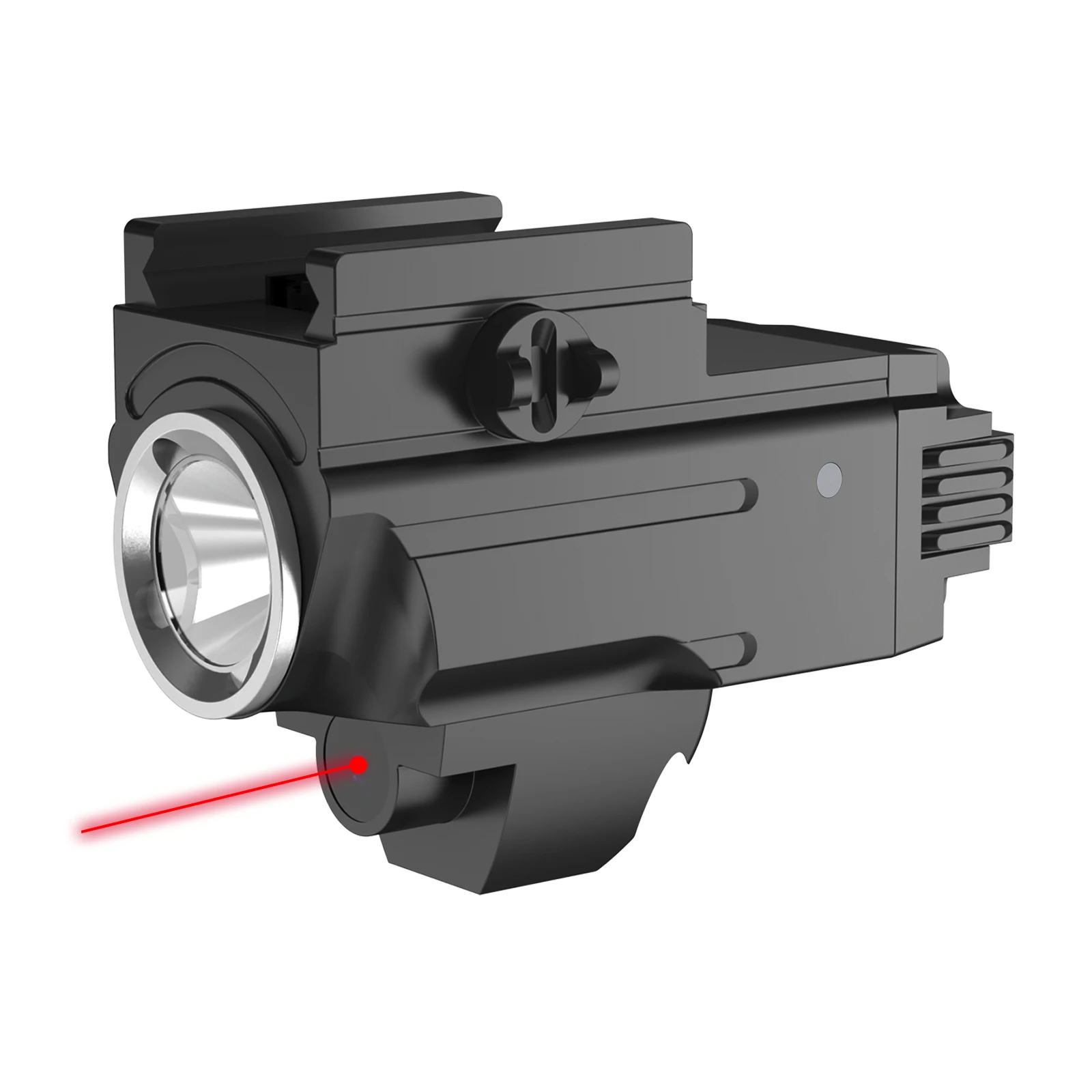 

800 lumen Tacktical Flahslight with Rail Mount and Red Beam