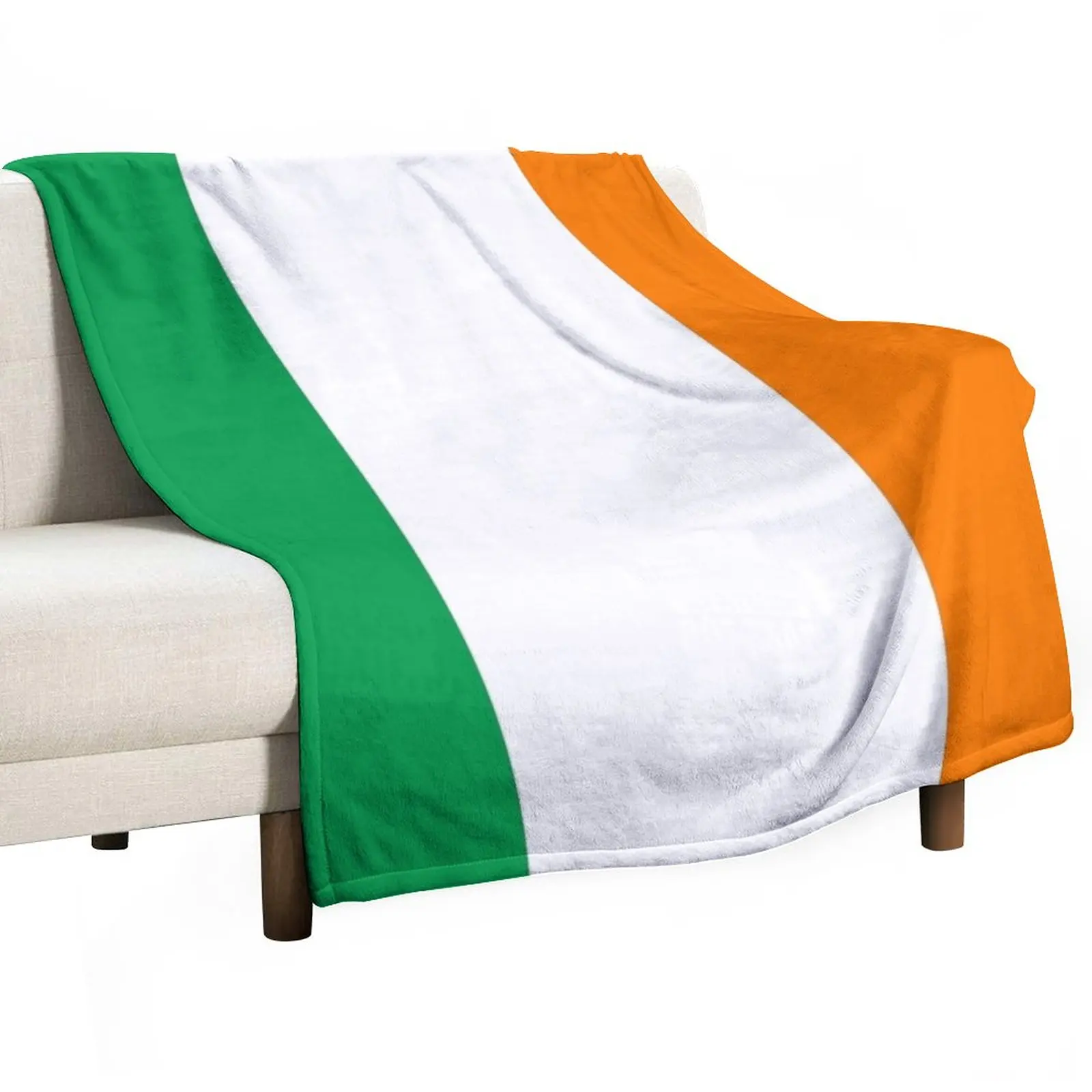 

Ireland Flag Dress Throw Blanket Flannels Blanket Thin Blankets Sofa Throw Blanket