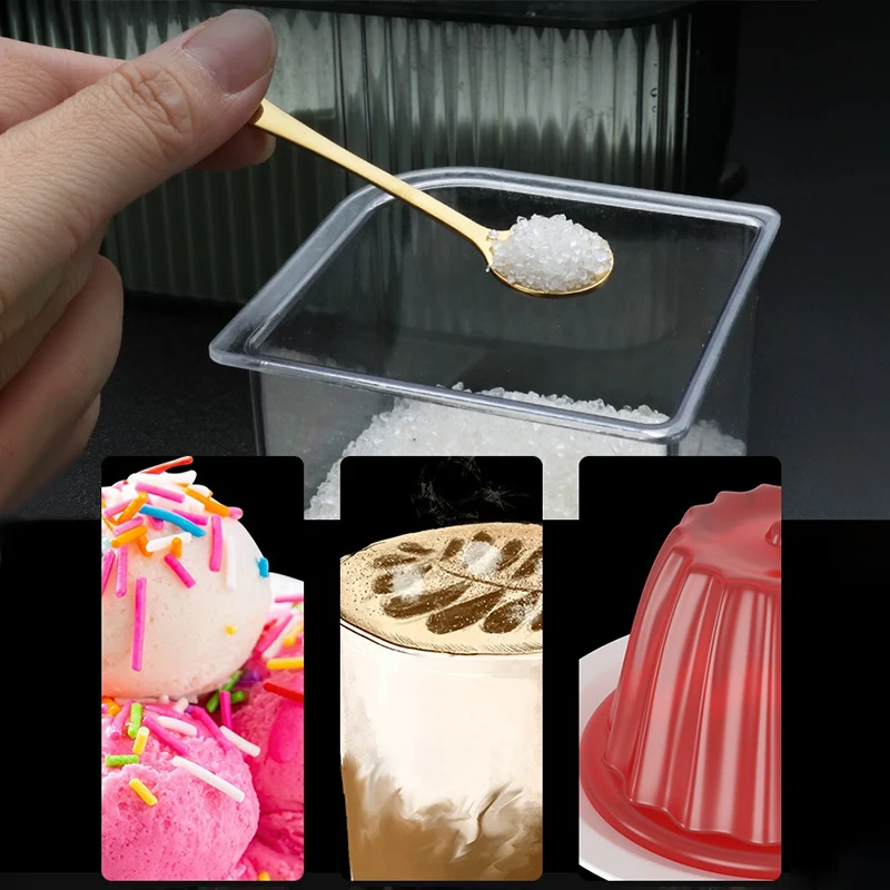 1Pcs 304 Stainless Steel Flavoring Spoon Salt Spoon Coffee Stirring Spoon Cute Dessert Spoon Mini Ice Cream Spoon