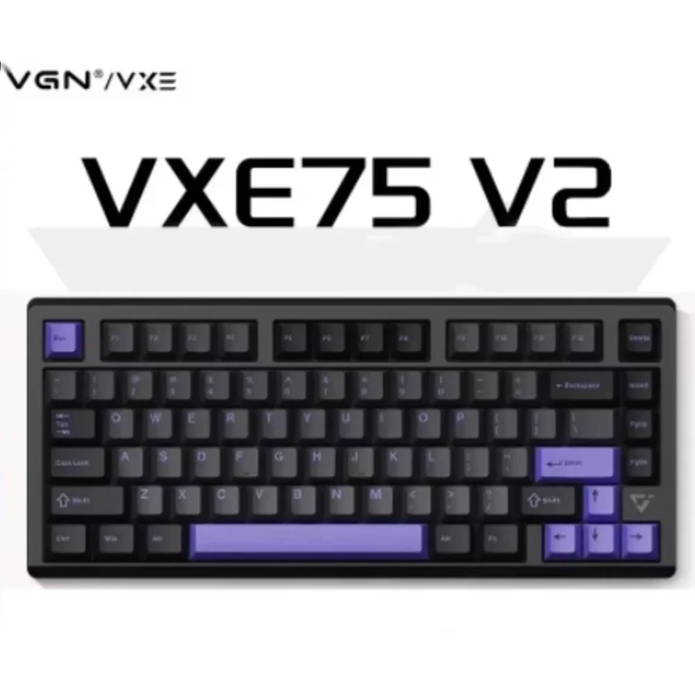 Vgn Vxe75 V2 Mechanical Keyboard Aluminum Alloy The Third Mock Examination Bluetooth Wireless Intelligent Speed X 75% RGB Gasket