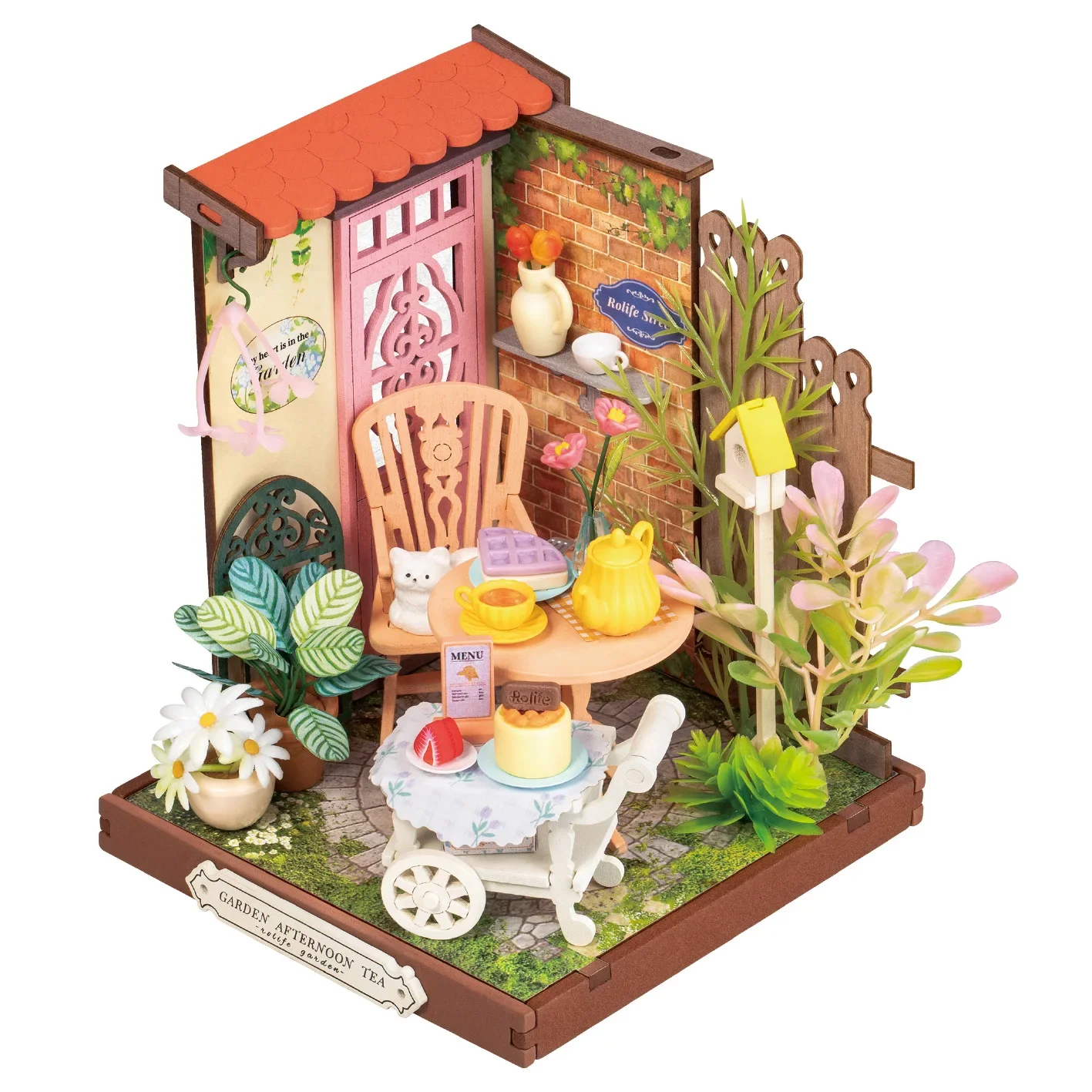 DIY Hut Mini Bouwsteen Model Driedimensionale Puzzel Art House Volwassen Kinderspeelgoed