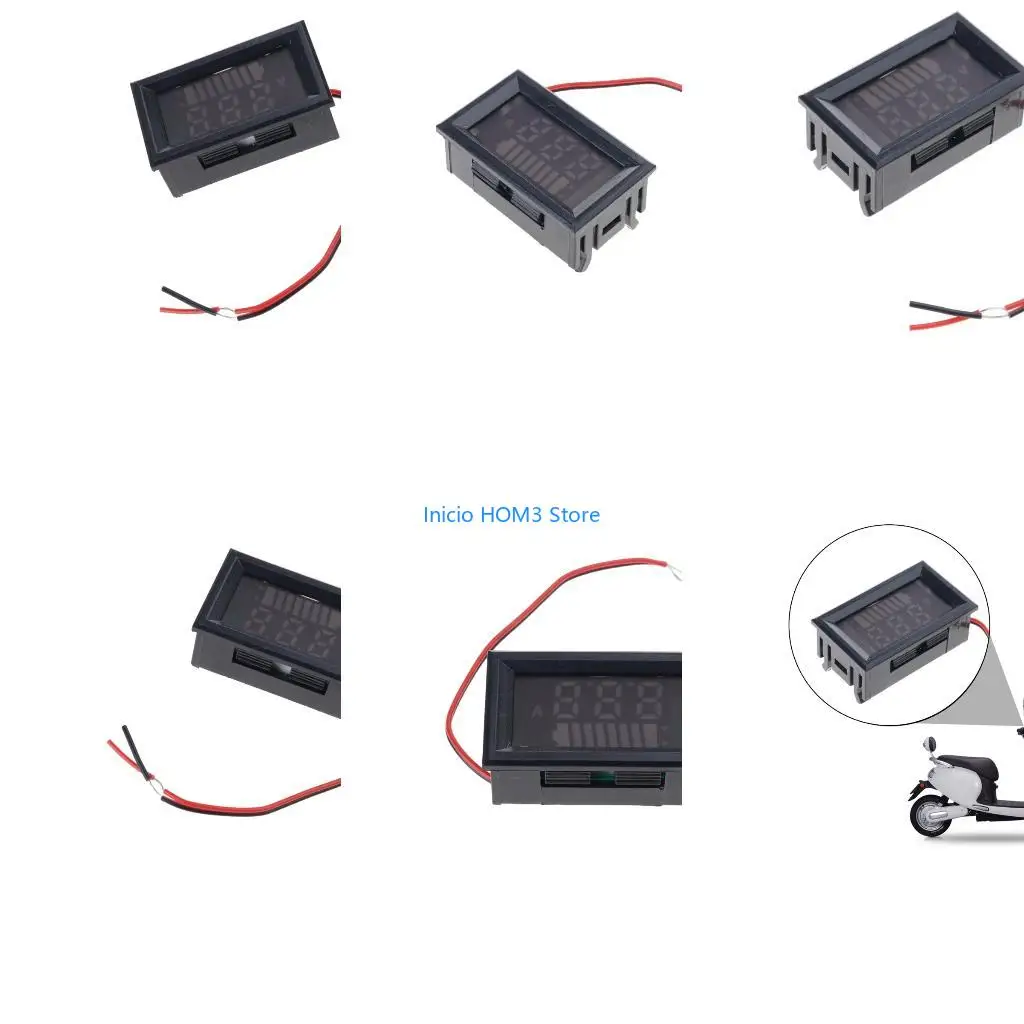 A5YD Battery Meter LED Display Battery Monitor Capacity Meter Gauge