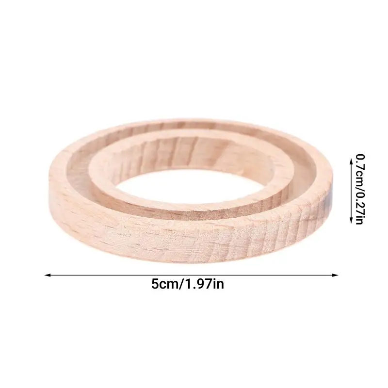 5/10Pcs Circular Aromatherapy Wood Car Air Freshener Essential Oil Diffuser Beech Wood Tablets Remove Car Interior Odor view 6