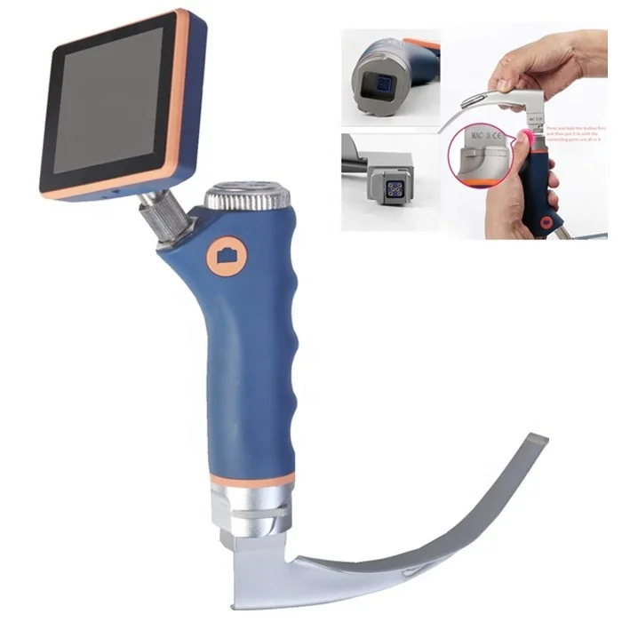 3 inch monitor video laryngoscope pediatric laryngoscope set high quality video laryngoscope with difficult blades