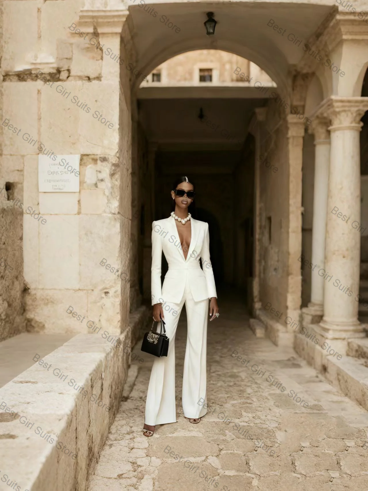 ピンクの女性スーツセット 2 ピースショートブレザー + パンツズボン綿春フォーマルオフィスレディジャケットカスタマイズされたプロム結婚式コート