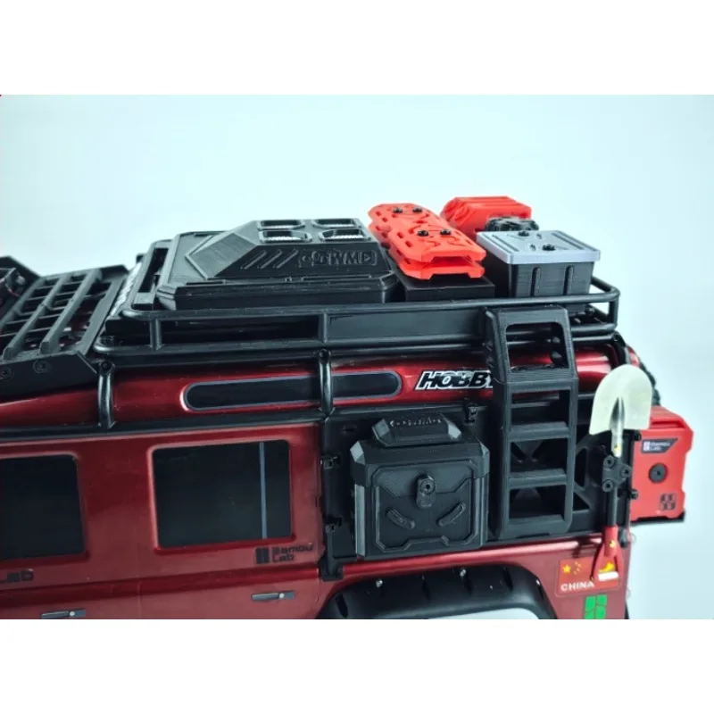Upgrade Roof Rack Set for Traxxas TRX-4 Land Rover No-Drill Installation Stylish Off-Road Look Decorative Part for RC Crawler