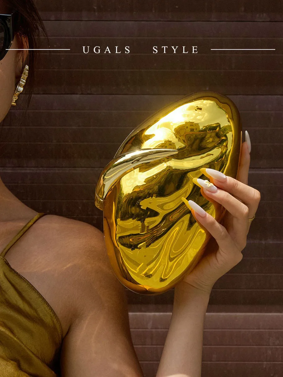 

Акриловый клатч для женщин, 2025 г., модная блестящая вечерняя сумка с яркой поверхностью, свадебные кошельки, вечерние сумки на одно плечо с цепочкой