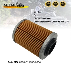 1PC/2PC Motorcycle Oil Filter for CF CF500 400 500cc Cforce Zforce 800cc CF800 X8 ATV UTV Parts 0800-011300-0004