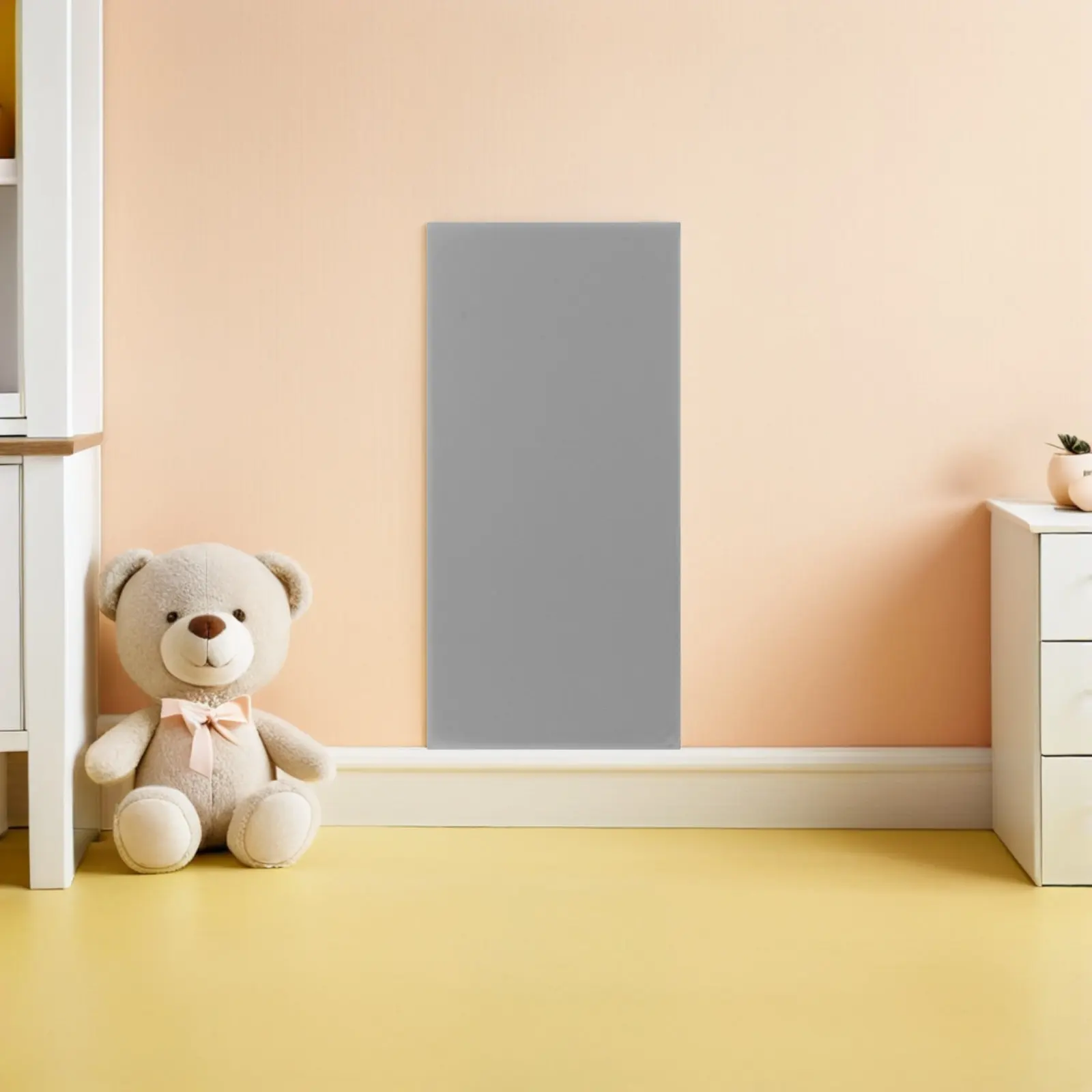3Pcs Anti-Collision Wall Padding Blue Soft Self-Adhesive Nursery Bedroom Wall Panel Peel Stick Waterproof Decorative