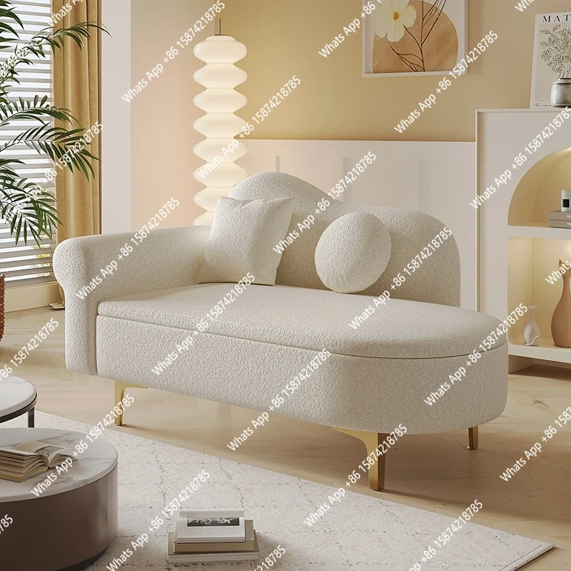 Ln Small apartment storage concubine sofa European recliner sleeping single concubine