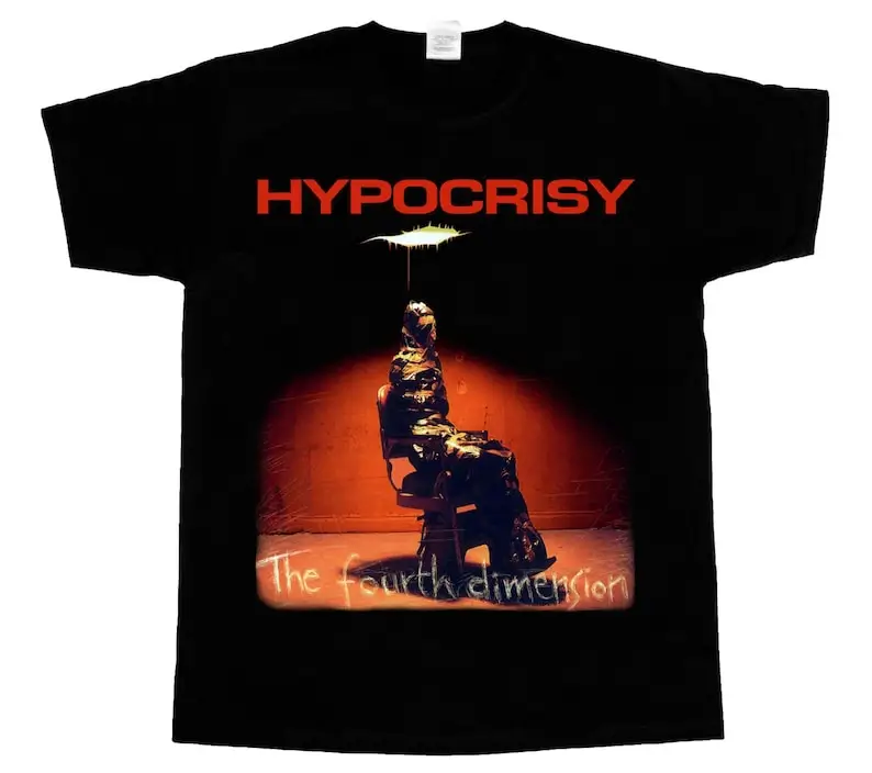 

hypocrisy the fourth dimension metal short long sleeve black t-shirt