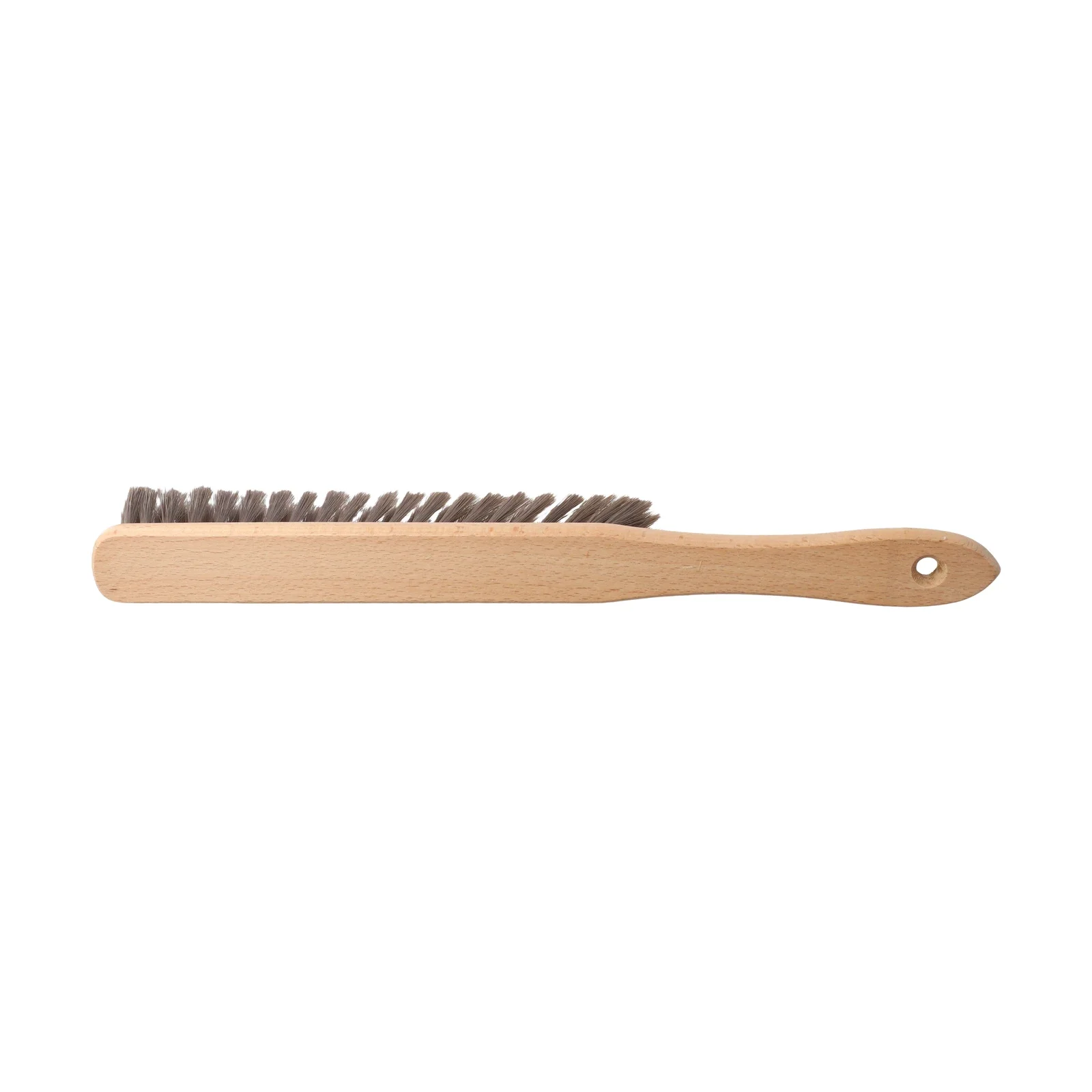 36cm Wooden Handle Brush Wooden Handle Fireplace Brush Fireplace Maintenance Brown Color Ergonomic Design Wood Material