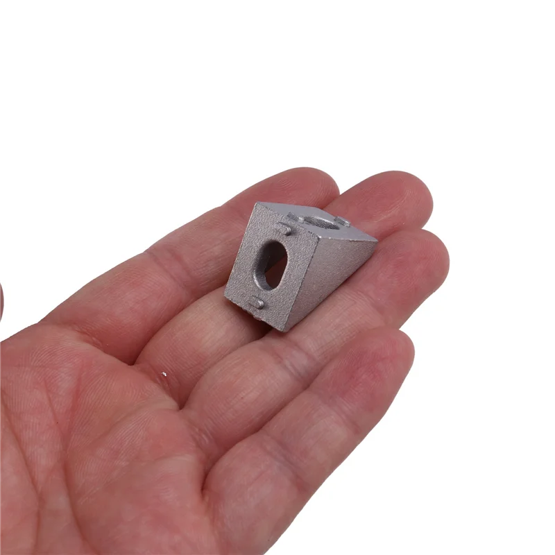 A01F-500Pcs suporte de canto série 2020 conjunto de conector de perfil de alumínio para slot de 6mm acessórios de perfil de alumínio