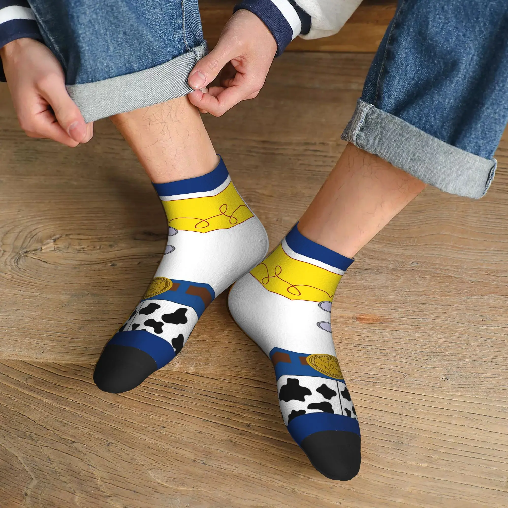 

All Seasons Toy Cowgirl Jessie Socks Harajuku High Quality Crew Socks Casual Stockings for Men Women Gifts