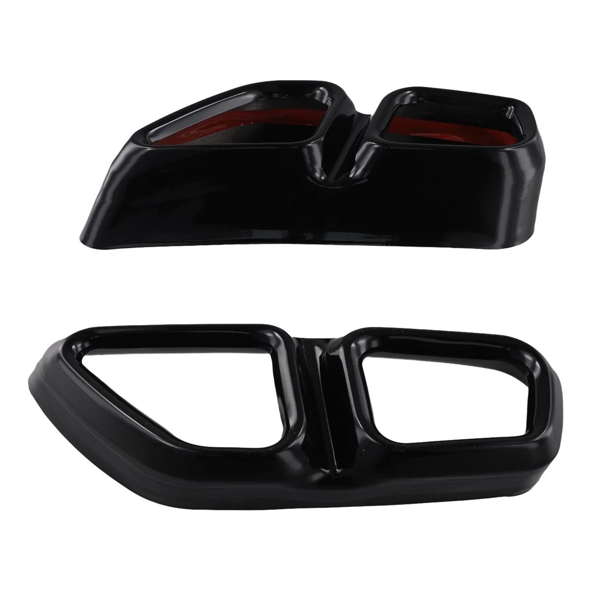 

X-T 1 Pair Car Tail Exhaust Pipe Outlet Muffler Pipe Cover Decorative Tail Throat Frame for BMW 5 Series G30 G38 2018 - 2022