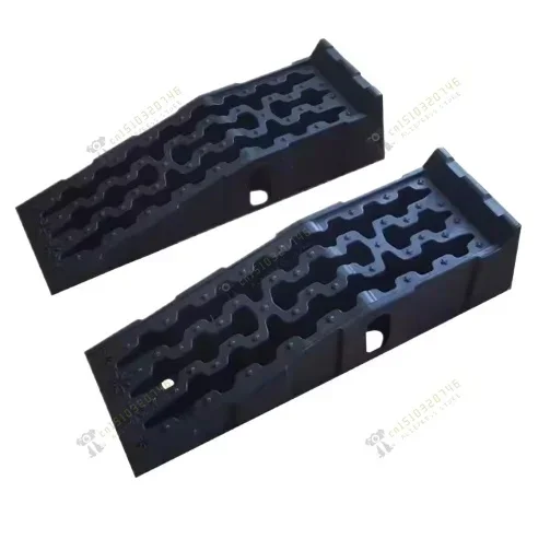 1 Pair Heavy Duty 7 Ton Plastic Car Lifting Ramps Automotive Vehicle Garage Anti-slip