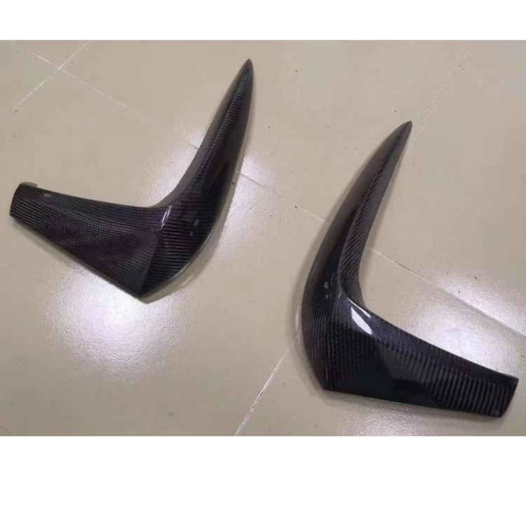 For VW Golf 7.5 MK7.5 GTI Carbon Fiber Knife Canards Spliter Diffuser Spoiler Bodykit