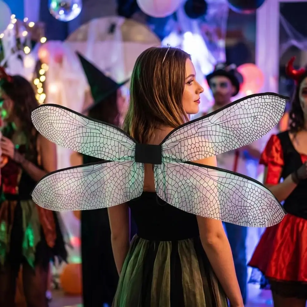 Easy To Wear Dragonfly Wing Costume Accessory Exquisite Appearance Photo Booth Prop Fairy Wing Prop Cosplay Prop