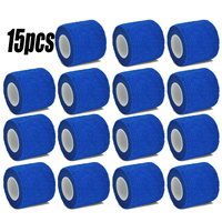 1/6/10/15pcs Multiple 4.8m Blue Sports Elastic Bandage Wrapping Straps, Used For Knee Support Pads, Fingers, And Knee Pads