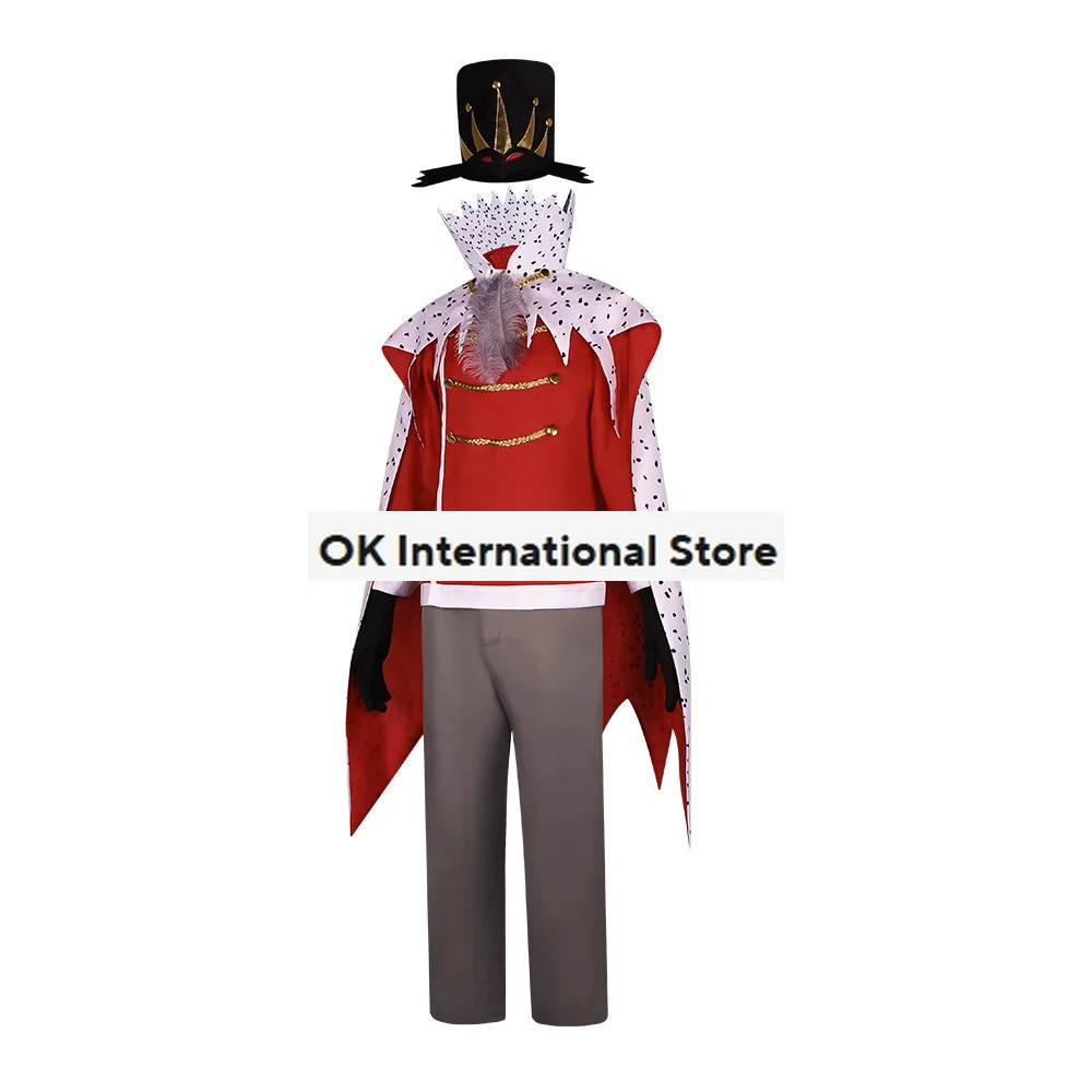 New Anime Stolas Stola Cosplay Costume Adult Mens Shirt Pants Coat Hat Suits Halloween Carnival Party Hotel Costume Full Set