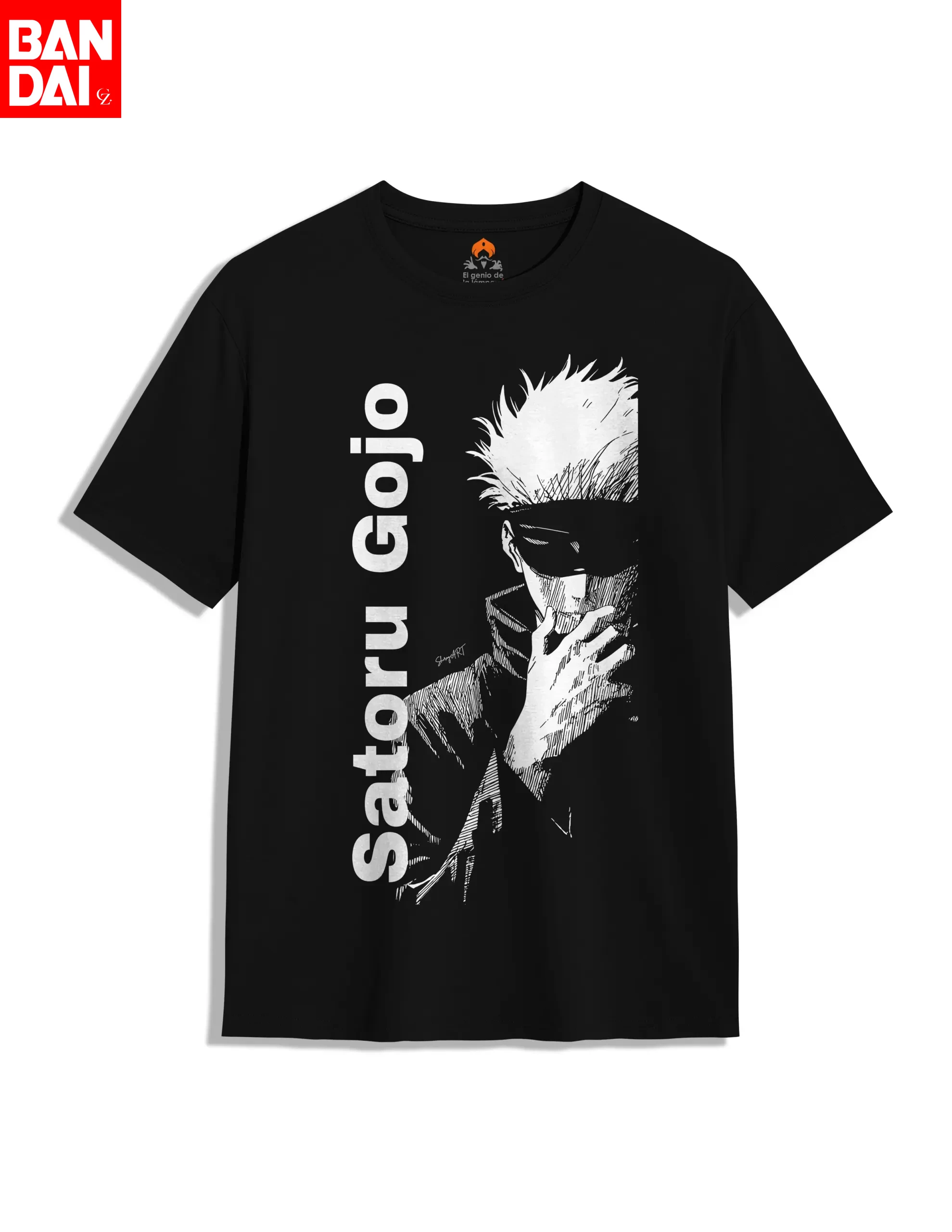 

Футболка оверсайз в винтажном стиле с принтом Сатору Годжо из манги Jujutsu Kaisen, летняя коллекция 2026, мужская, хлопковая, уличная одежда, с аниме-графикой