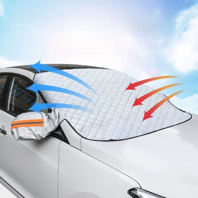 

Magnetic Car Front Windshield Sunshade Snow Shield Frost Prevention Frost Prevention Thickened Snow Shield Dust Car Coat