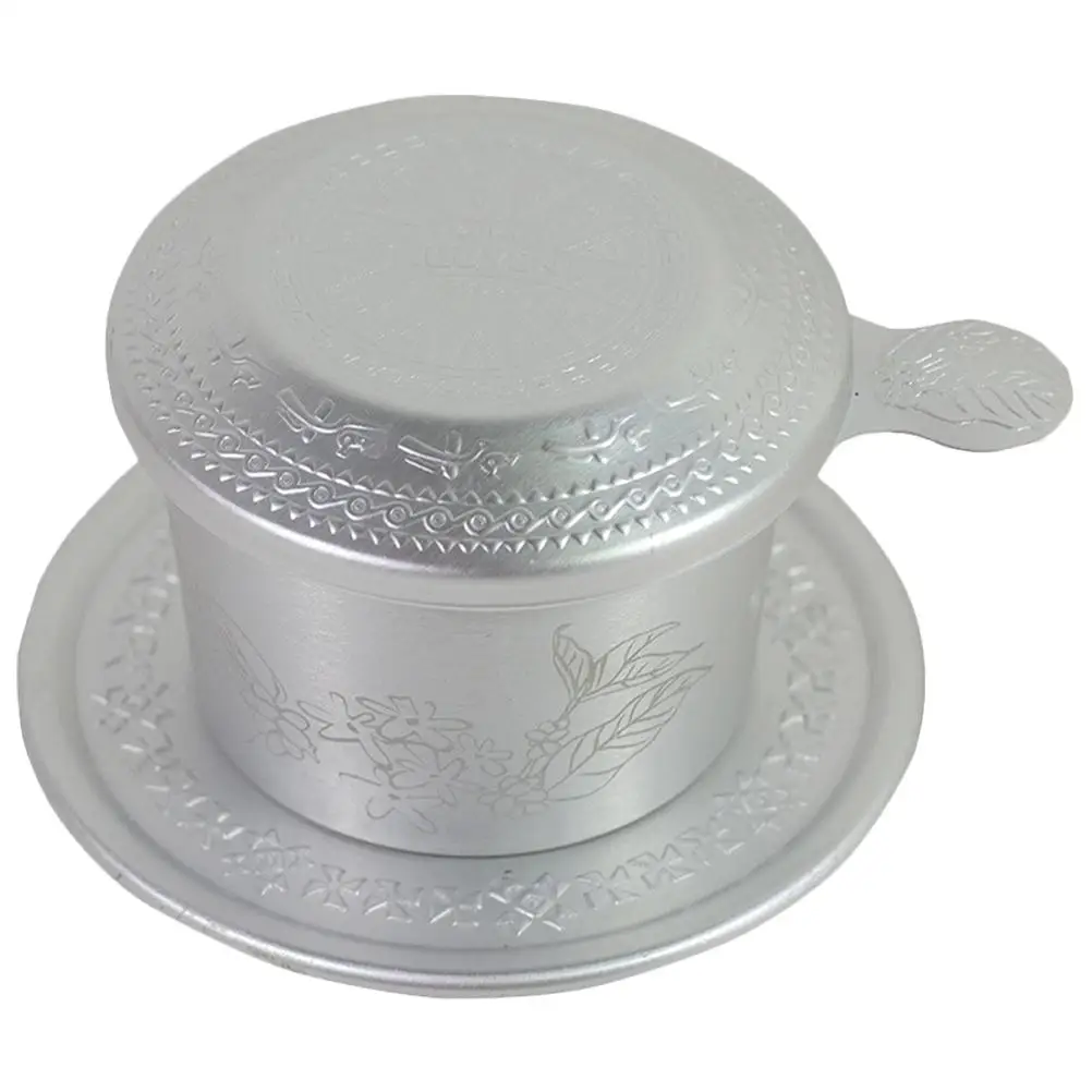 

Vietnamese Coffee Filter Retro Pattern Dripper Aluminum Portable Hand Brew Supplies For Coffee Lovers Gifts Travel Outdoor