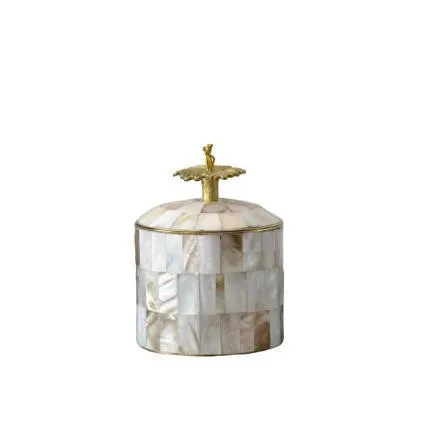 DSA Modern Home Study Decoration Living Room Shell Storage Box Storage Hibiscus Jar Decorative Art Ornament