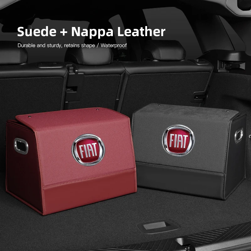 

Car Trunk Storage Box Portable Large Capacity Storage Bag For FIAT 600 Panda Pulse Mobi 500X Tipo Strada 500L Fastback Cronos