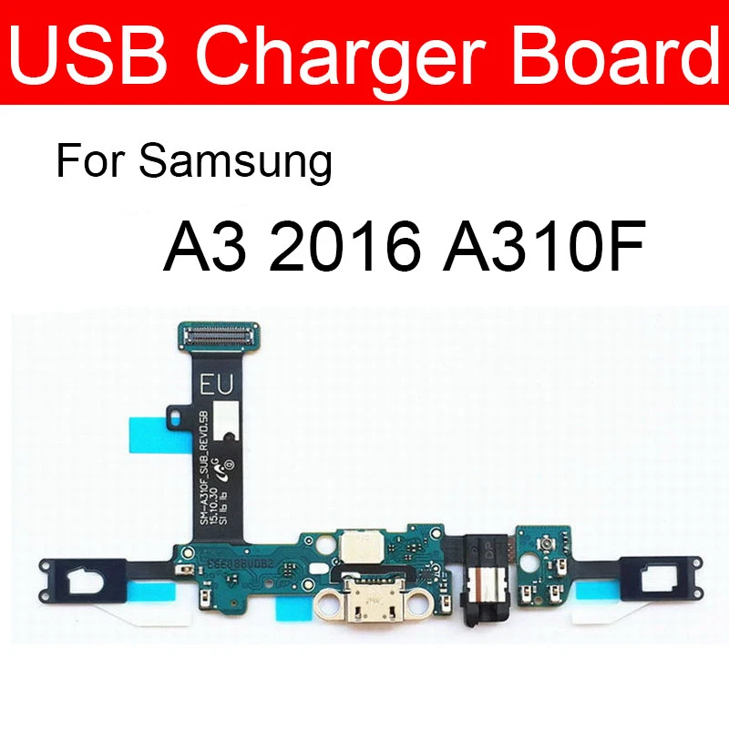 Charging USB Jack Port Board Flex Cable For Samsung Galaxy A3 2015 2016 A310F A300F A3000 USB Charger Dock Connector Board