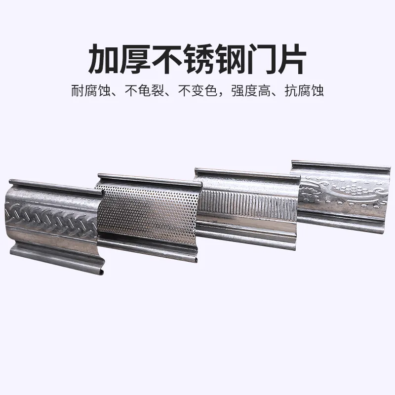 بوابة دوارة من الفولاذ المقاوم للصدأ 316 بوابة مستودع للزجاج الأمامي مضاد للسرقة بوابة دوارة كهربائية متجر النار ولف مضاد للسرقة #4