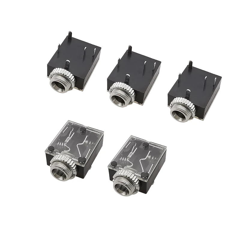 5/10Pcs PJ-324M Jack 3.5mm 5 Pin Stereo Audio Female Socket Connector 3.5mm Audio Headphone Jacks for 3.5mm TRS Audio Plug