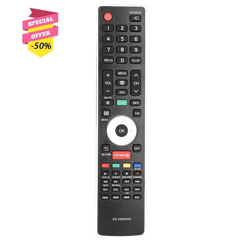 

ER-33903HS ER-33903 Remote Control For Hisense TV LHD32K160 LHD50K220 LTDN50K366 LHD32K20DW LHD32K20SEU LHD29K300WSEU