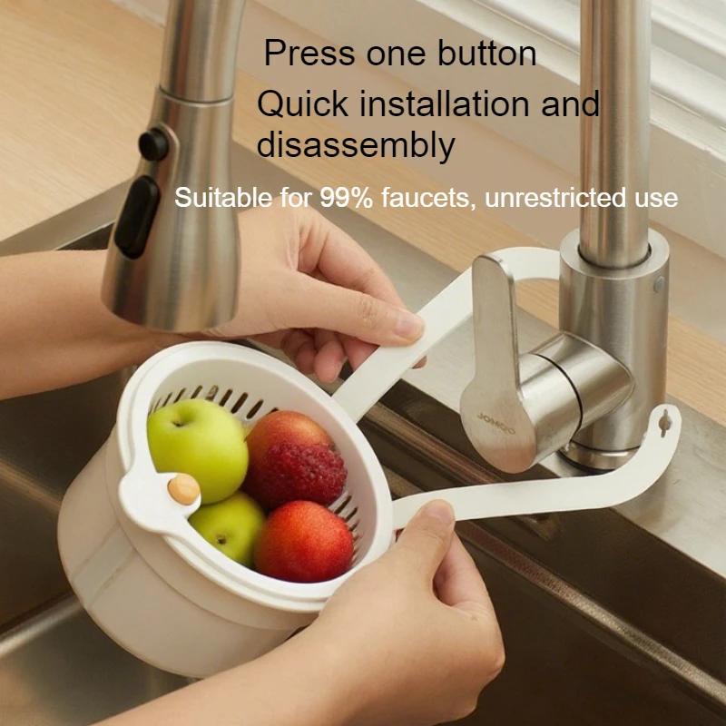 1PC Hanging Sink Drain Basket Daily Fruit Cleaning Utensils Household Removable Kitchen Food Residue Filter view 2